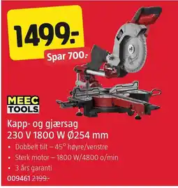 Jula MeeC Tools Kapp- og gjærsag tilbud