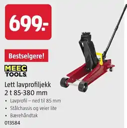 Jula MeeC Tools Lett lavprofiljekk tilbud