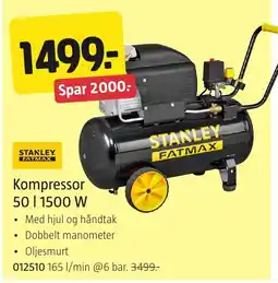 Jula Stanley Fatmax Kompressor tilbud
