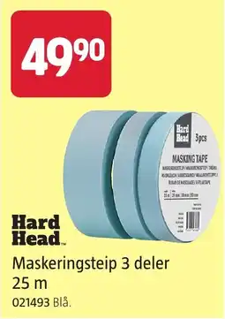 Jula Hard Head Maskeringsteip 3 deler tilbud