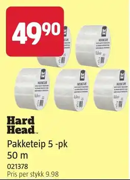 Jula Hard Head Pakketeip tilbud