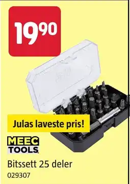 Jula Meec tools bitssett 25 deler tilbud