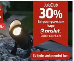 Jula Belysningssystem hage tilbud