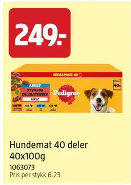 Jula Hundemat 40 deler 40x100g tilbud