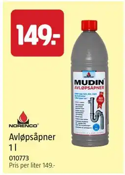 Jula Avløpsåpner 1 l tilbud