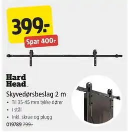 Jula Skyvedørsbeslag 2 m tilbud