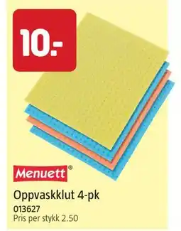 Jula Oppvaskklut 4-pk tilbud