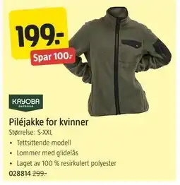 Jula Piléjakke for kvinner tilbud