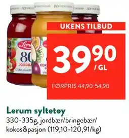 Jacobs Lerum syltetøy tilbud
