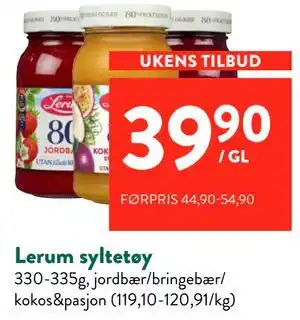 Jacobs Lerum syltetøy tilbud