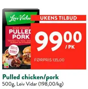 Jacobs Pulled chicken/pork tilbud