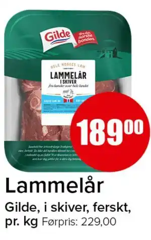 Spar Lammelår tilbud
