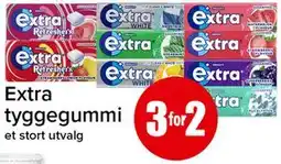 Spar Extra tyggegummi tilbud