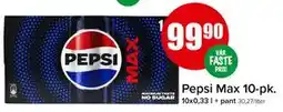 Spar Pepsi Max 10-pk tilbud