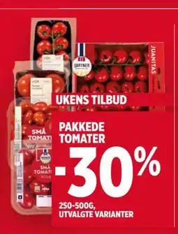 Meny PAKKEDE TOMATER tilbud
