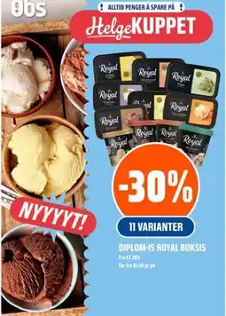 Coop Obs DIPLOM-IS ROYAL BOKSIS tilbud
