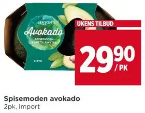 Meny Spisemoden avokado tilbud