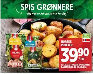 Meny NORSKE POTETER tilbud