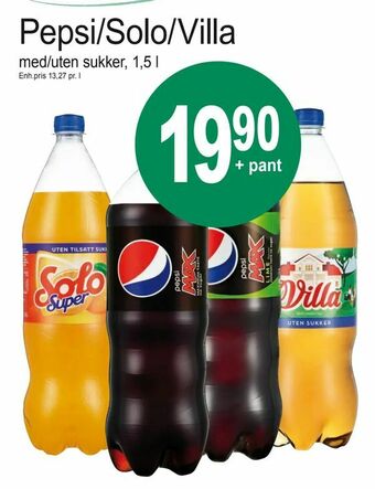 Joker Pepsi/Solo/Villa tilbud