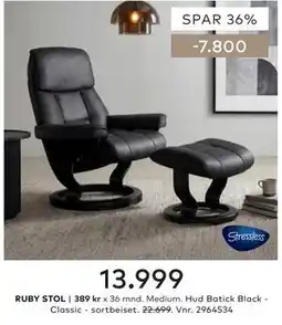 Skeidar RUBY STOL tilbud