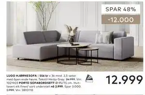 Skeidar LUGO HJØRNESOFA tilbud