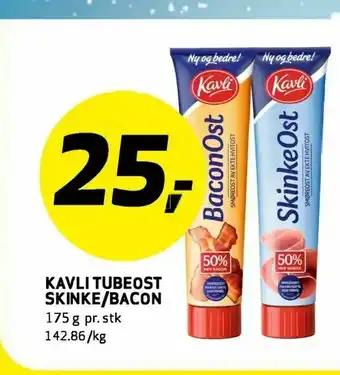 Bunnpris Kavli tubeost skinke/bacon tilbud