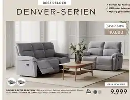 Skeidar DENVER 2-SETER ELEKTRISK tilbud