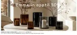 Skeidar EMMELIN VASE/ LYSHOLDER tilbud