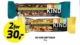 Bunnpris Be-kind nøttebar tilbud