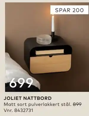 Skeidar JOLIET NATTBORD tilbud