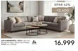Skeidar ASK HJØRNESOFA tilbud