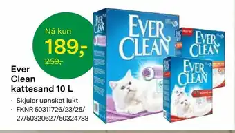 Felleskjøpet Ever Clean kattesand 10 L tilbud
