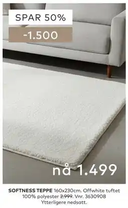 Skeidar SOFTNESS TEPPE tilbud