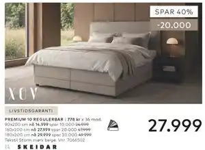 Skeidar PREMIUM 10 REGULERBAR tilbud