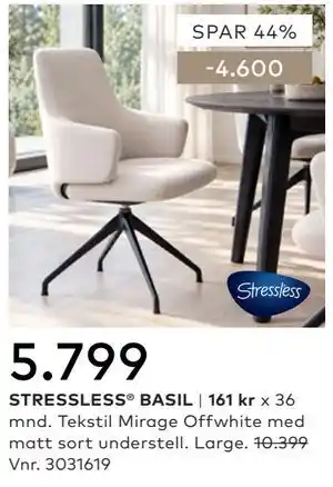 Skeidar STRESSLESS BASIL tilbud