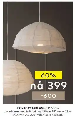 Skeidar BORACAY TAKLAMPE tilbud