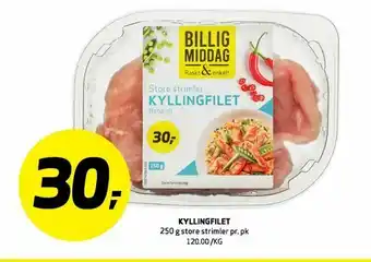 Bunnpris Kylling filet tilbud