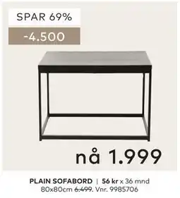 Skeidar PLAIN SOFABORD tilbud