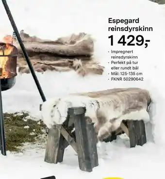 Felleskjøpet Espegard reinsdyrskinn tilbud
