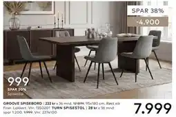 Skeidar GROOVE SPISEBORD tilbud