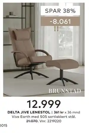 Skeidar DELTA JIVE LENESTOL tilbud