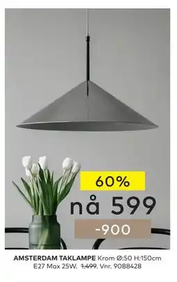 Skeidar AMSTERDAM TAKLAMPE tilbud