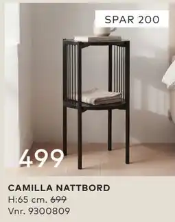 Skeidar CAMILLA NATTBORD tilbud