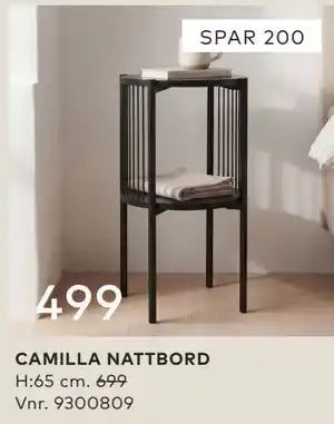 Skeidar CAMILLA NATTBORD tilbud