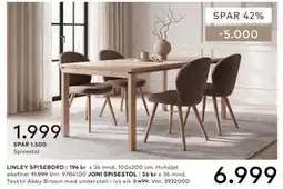 Skeidar LINLEY SPISEBORD tilbud