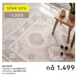 Skeidar RIO TEPPE tilbud