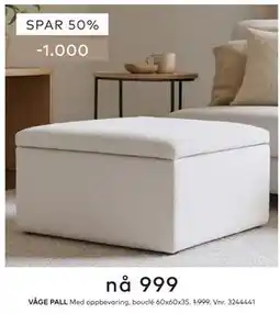 Skeidar VÅGE PALL tilbud