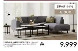Skeidar PORTLAND HJØRNESOFA tilbud