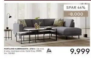 Skeidar PORTLAND HJØRNESOFA tilbud