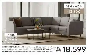 Skeidar EDEN MODULSOFA tilbud